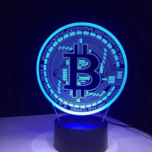 FrostBox™ Bitcoin Coin Lamp