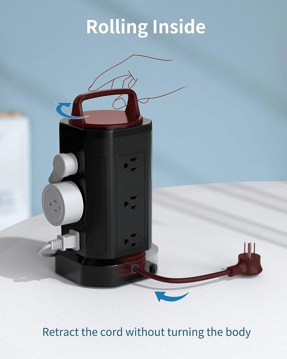 FrostBox™ Power Strip Surge Protector Tower